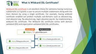difference between wildcard and multi domain certificate