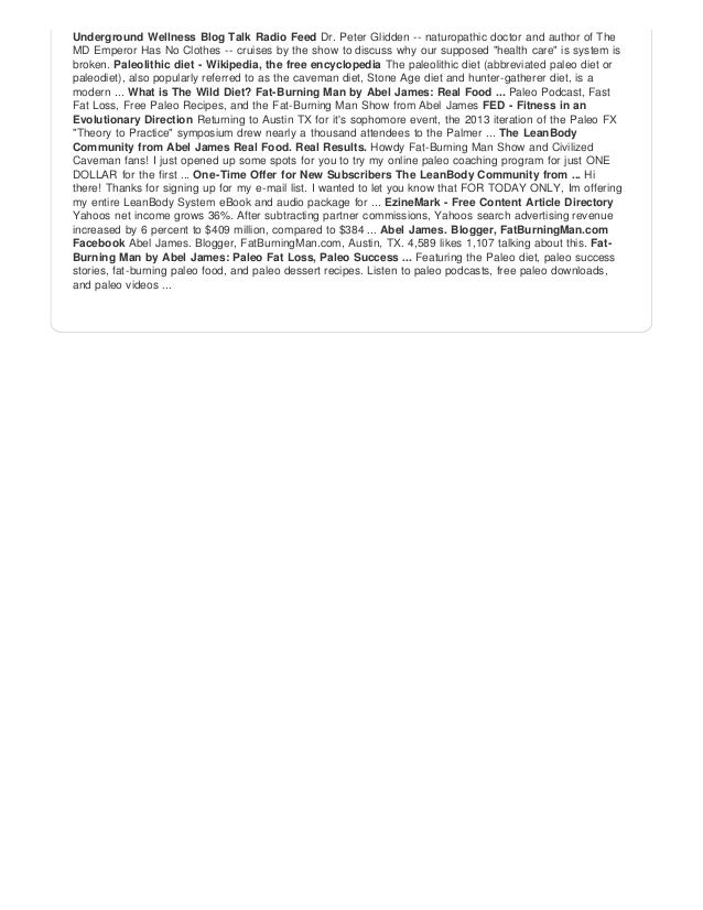 Wild diet leanbody system by abel james, fatburning man 20130429032943