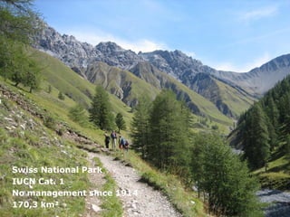 Swiss National Park
IUCN Cat. 1
No management since 1914
170,3 km²
 