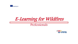 E-Learning for Wildfires
Professionals
 