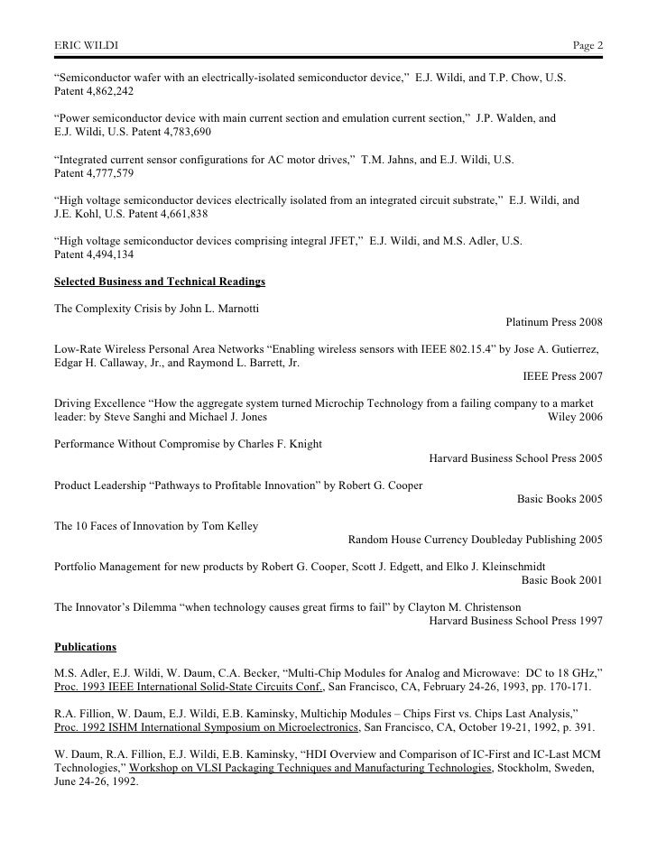 addendum to resumes