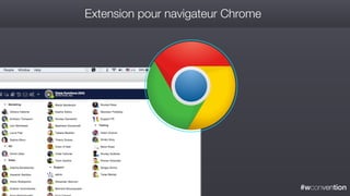 #wconvention
Extension pour navigateur Chrome
 