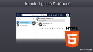 #wconvention
Transfert glissé & déposé
 