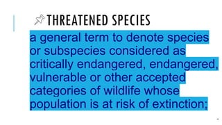 FBS 104 - Forest Wildlife and Biodiversity Conservation | PPTX