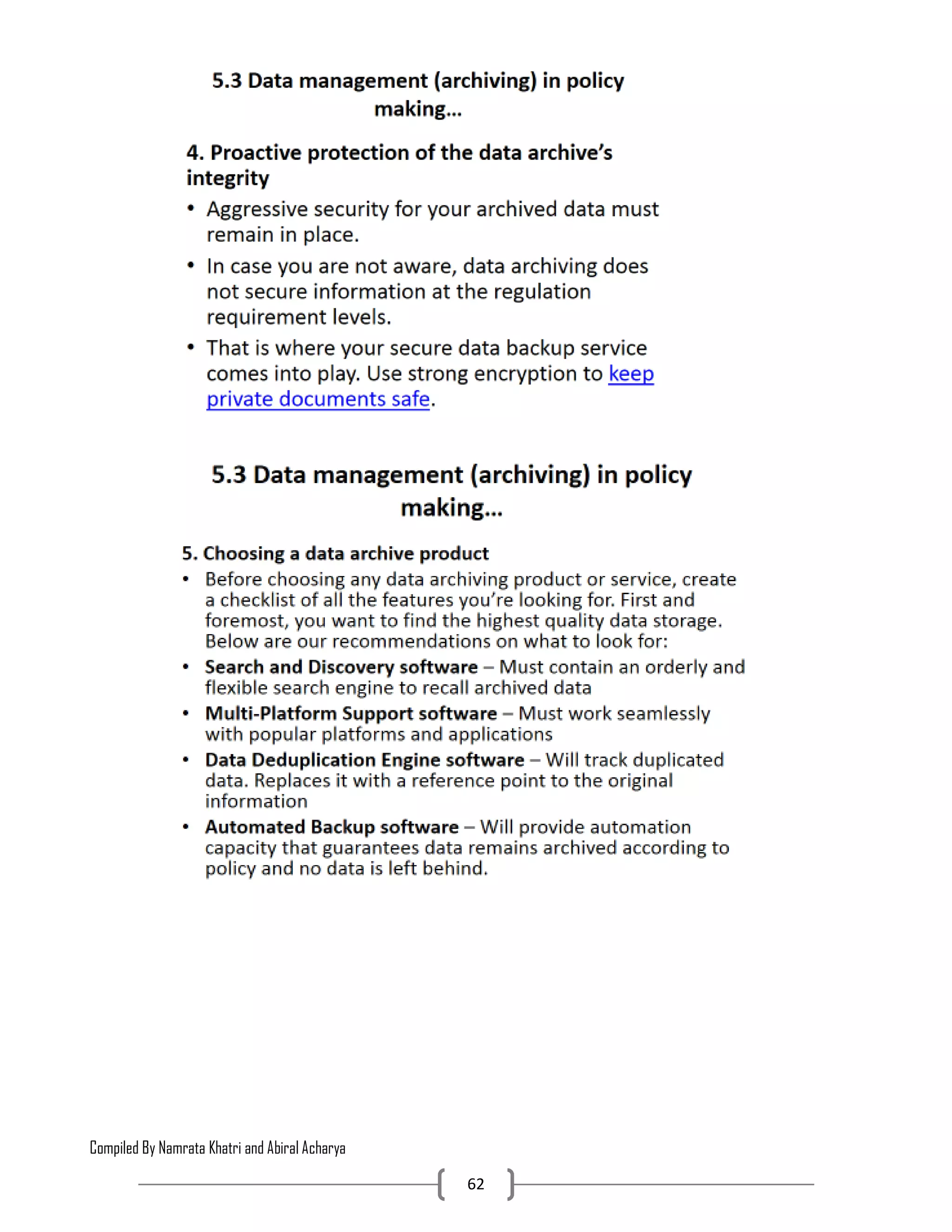 Compiled By Namrata Khatri and Abiral Acharya
62
 