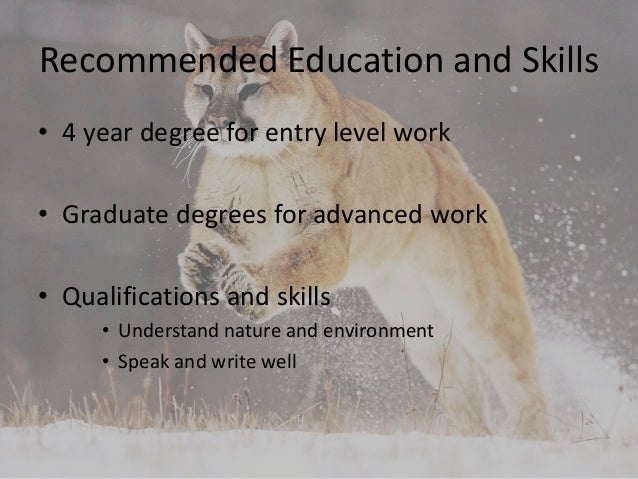 wildlife biologist college