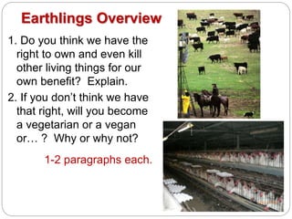 Earthling Rights Wildlife ethics | PPTX