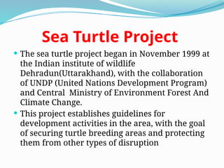Undp Turtle Project TIGER , ELEPHANT AND SEA TURTLE PROJECTS.pptx