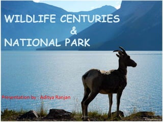WILDLIFE CENTURIES
&
NATIONAL PARK

Presentation by : Aditya Ranjan

Aditya Ranjan

 