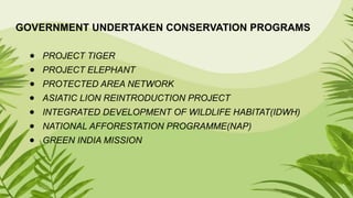 Wildlife Sanctuaries of India and research on wildlife protection | PPTX