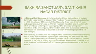 Bkhira Wildlife sanctuaries of north indian states | PPTX
