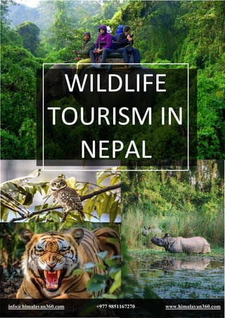 WILDLIFE
TOURISM IN
NEPAL
 