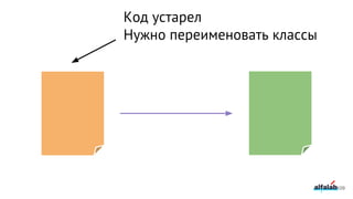 109
Код устарел
Нужно переименовать классы
 