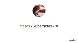 mesos / kubernetes / ∞
174
 