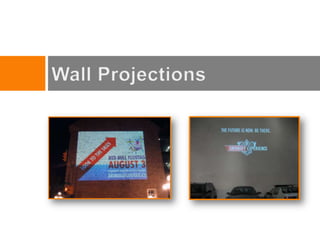 Digital Sky Writing5 planes, in synchronization, write a logo or message across the skiesEco-friendly oil usedNew Dot-Matrix method used