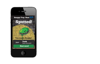 Snappy Trap Hunt 5/5




 You caught Snappy!

        Teeth
        Super strong teeth!

      Hunt more!
 