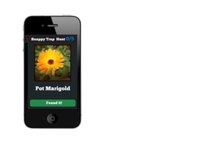 Snappy Trap Hunt 0/5




  Pot Marigold

      Found it!
 