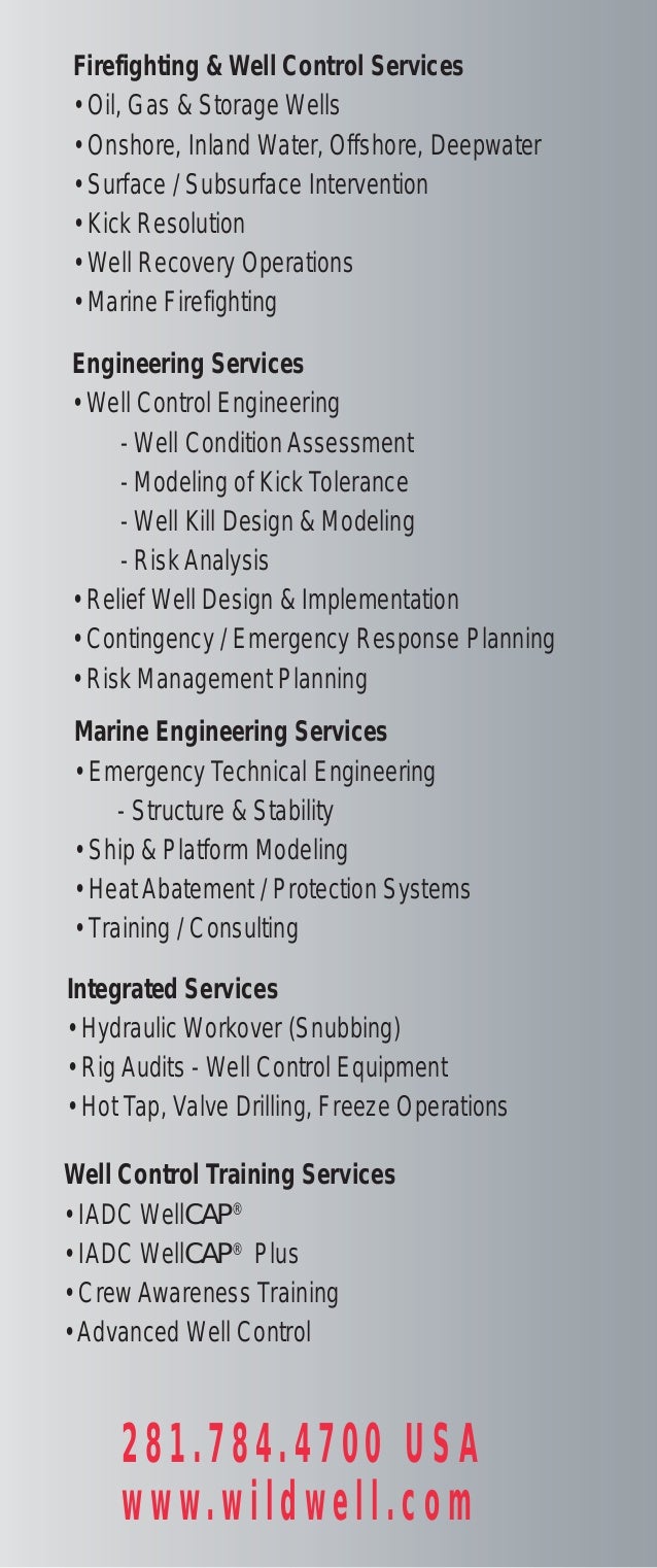 281.784.4700 USA; 3. ww w. wildwell.com ...