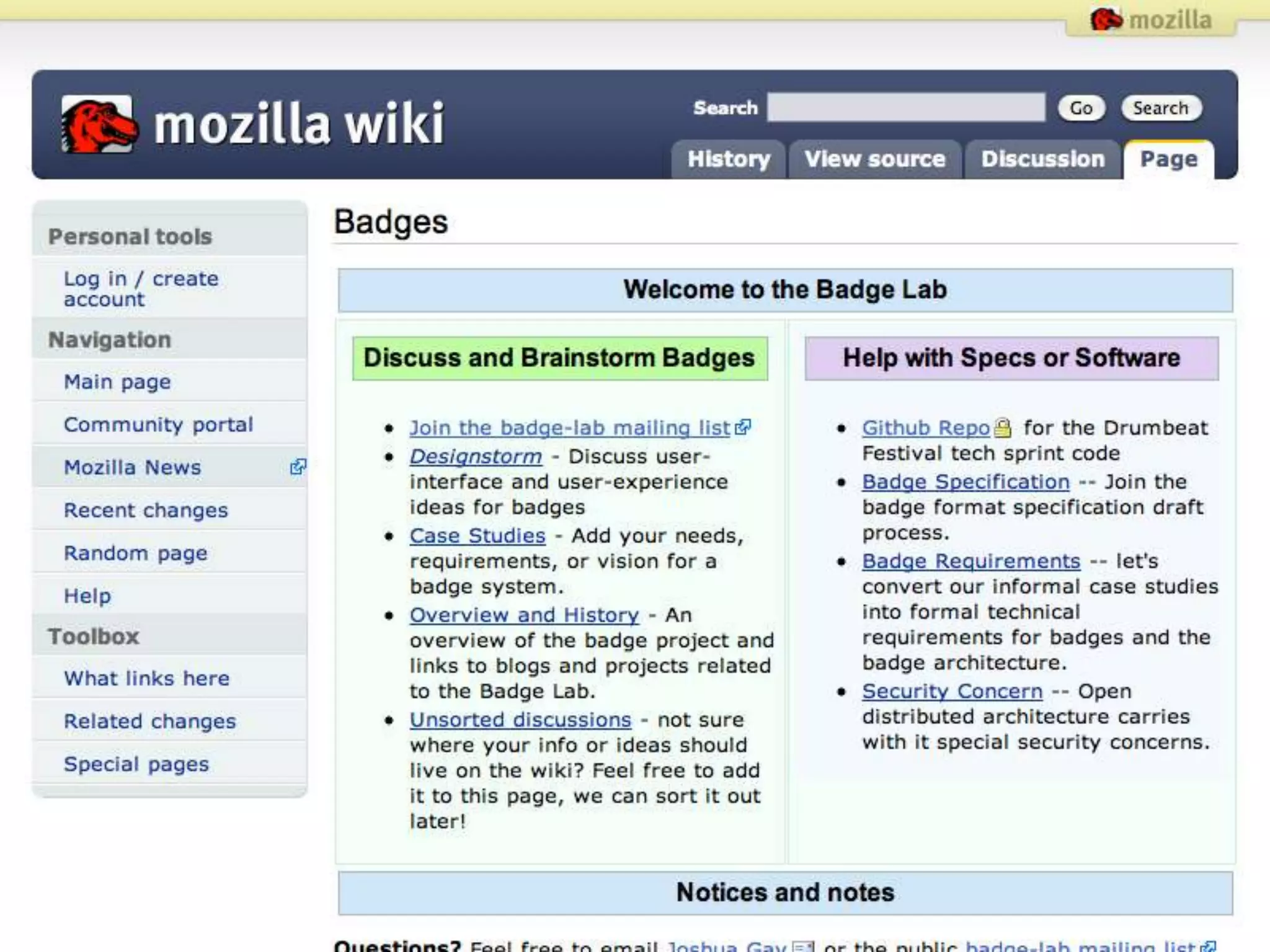 Mozilla Badge Lab
 