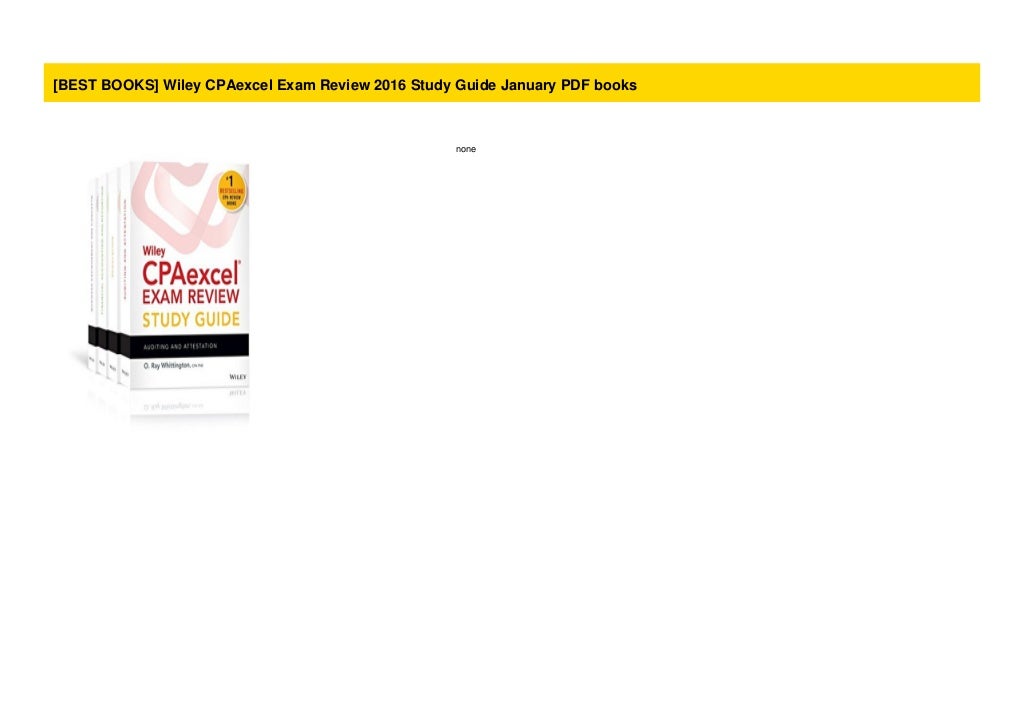 wiley cpa exam review study guide 2016 study guide