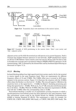 10
Voice-over-IP

Harri Holma, Esa Malkamaki, and Klaus Pedersen
                        ¨


Voice over IP (VoIP) has turned out to be an attractive solution for carrying voice over
the packet-switched domain in the ﬁxed network. A number of computer-based VoIP
clients are emerging (e.g., Skype [1]) which allow packet-based voice calls between
computers and handheld devices to be made over the public Internet. VoIP is also
emerging as an add-on feature to Internet Protocol (IP) applications like messaging
or netmeeting.
   Wideband code division multiple access (WCDMA) and high-speed packet access
(HSPA) make it possible to carry good quality VoIP over wide area cellular networks as
well. The implementation of VoIP requires a proper understanding of VoIP radio
performance, but other aspects of VoIP also need to be considered including multi-
operator service level agreements, international roaming, termination fees, and regula-
tory aspects. This chapter focuses on the radio performance of VoIP. The main
motivations for running VoIP over cellular networks are discussed, IP header compres-
sion is introduced, and system capacity results are presented. The radio performance of
VoIP on Release 99 dedicated channels has previously been studied ([2]–[4]).




10.1 VoIP motivation
Circuit-switched voice has been the main source of revenue for cellular operators and still
constitutes 70% of their revenue. So far, cellular networks have not been able to
support good-quality voice over packet-switched channels, but with WCDMA/HSPA
radio performance will be good enough for VoIP. VoIP can be implemented either to
support rich call services or just because it will provide the same plain vanilla voice service
but with lower cost than traditional circuit-switched voice. This section brieﬂy introduces
the diﬀerent drivers necessary to run VoIP over WCDMA/HSPA and we diﬀerentiate
between the following three cases:

HSDPA/HSUPA for UMTS: High Speed Radio Access for Mobile Communications Edited by Harri Holma
and Antti Toskala © 2006 John Wiley  Sons, Ltd. ISBN: 0-470-01884-4
 