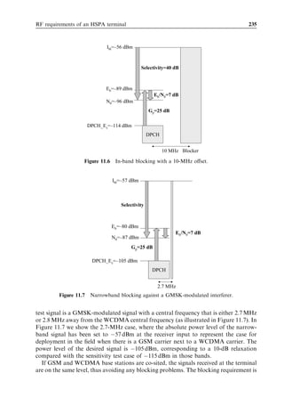 218                                                                  HSDPA/HSUPA for UMTS



1. Consumer-rich calls, in which voice is one component of a multimedia session
   containing, for example, video or peer-to-peer gaming.
2. Corporate-rich calls, in which the corporation’s own private multiservice data
   network is expanded to cover wireless access networks as well.
3. Plain vanilla voice.

The current advanced second-generation (2G) enhanced data rate for global evolution
(EDGE) and third-generation (3G) WCDMA networks allow simultaneous circuit-
switched voice and packet-switched data connection. This conﬁguration is well suited
for content-to-person services, like WAP browsing and e-mail download, where the
destination of the voice call and the packet-switched connection are diﬀerent. It is also
possible to run person-to-person packet services, like real time video sharing, together
with circuit-switched voice calls. VoIP, however, could make the implementation of rich
call services simpler since both voice and the data service would be carried via packet-
switched networks to the same destination. This aspect is considered to be important,
especially in cases where the other end of the rich call connection is not a mobile terminal
but an ADSL/WiFi-connected computer with a similar VoIP client.
  A VoIP scenario with rich call services is illustrated in Figure 10.1.
  Business users can access their corporate intranet using virtual private networks
(VPNs). Intranet services, including netmeeting, may also carry voice. In order to use
those VoIP-based intranet services outside the oﬃce, the wide area mobile solution must
be able to support VoIP. In this case cellular VoIP is required to extend corporate
services to wide area coverage.
  Plain vanilla mass-market VoIP puts a lot of pressure on radio eﬃciency since it can be
justiﬁed only if it is more eﬃcient than the circuit-switched alternative. VoIP can also be


Mobile with VoIP client +
  rich call capability
                             BTS           RNC          SGSN/GGSN
                                                                                    IMS




                             BTS           RNC          SGSN/GGSN




                                                                     WLAN


                            PC with VoIP client
                               and rich call
                                capability


                            Figure 10.1 VoIP with rich call capabilities.
 