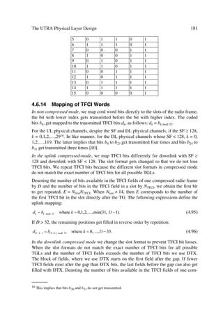 78                                    The UMTS Network and Radio Access Technology

œ    Duplicate detection. Detects duplicated received RLC PDUs and ensures that the
     resultant higher layer PDU get delivered only once to the upper layer.
œ    Flow control. Allows an RLC receiver to control the rate at which the peer RLC
     transmitting entity may send information.
œ    Sequence number check (unacknowledged data transfer mode). Guarantees the
     integrity of reassembled PDUs and provides a mechanism for the detection of cor-
     rupted RLC SDUs through checking the sequence number in RLC PDUs when they
     are reassembled into a RLC SDU.
œ    Protocol error detection and recovery. Detects and recovers from errors in the
     operation of the RLC protocol.
œ    Ciphering. Prevents unauthorized acquisition of data. Ciphering occurs in the RLC
     layer for non-transparent RLC mode.
œ    Suspend/resume function. Suspension and resumption of data transfer as in e.g.
     LAPDm.

3.8.4      PDCP Services and Function
The Packet Data Convergence Protocol (PDCP) service provides transmission and re-
ception of network PDUs in acknowledged/unacknowledged and transparent RLC
mode. As part of its function, first it maps network PDUs from one network protocol to
one RLC entity. Second it compresses in the transmitting entity and decompresses in the
receiving entity redundant network PDU control information (header compression/
decompression), including TCP/IP header compression and decompression when neces-
sary. See more service and function details in [19].

3.8.5      Broadcast/Multicast Control – Services and Functions
The BMC provides broadcast/multicast transmission service in the user plane on the
radio interface for common user data in transparent or unacknowledged mode. Its essen-
tial functions include from [19]:
œ    Storage of cell broadcast messages Å stores messages received over the CBC-
     RNC interface for scheduled transmission.
œ    Traffic volume monitoring and radio resource request for CBS Å at the UTRAN
     side, it calculates the required transmission rate for cell broadcast service based on
     the messages received over the CBC-RNC interface, and requests appropriate
     CTCH/FACH resources from RRC.
œ    Scheduling of BMC messages Å The BMC receives scheduling information along
     with each cell broadcast message over the CBC-RNC-interface. Based on this
     UTRAN scheduling information, it generates schedule messages and schedules
     BMC message sequences correspondingly. At the UE side, it evaluates the sched-
     uled messages and indicates scheduling parameters to RRC, which are used by the
     RRC to configure lower layers for CBS discontinuous reception.
 