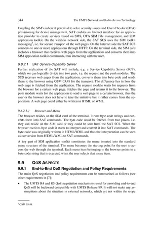 110                                              The UMTS Network and Radio Access Technology

         œ      If the received TPC_cmd = 1, then TPC_cmd for that slot = 1.
2.     UE is in soft handover, “ each slot may receive multiple TPC commands from
       different cells in the active set. In receiver diversity (i.e. softer handover), the
       UTRAN transmits the same command in all the serving cells the UE is in softer
       handover with, and the TPC commands known to be the same get combined into
       one TPC command (see more details in [11]).
Algorithm 23
1.     UE is not in soft handover, “ each slot receives only one TPC command and the
       UE processes received TPC commands on a 5-slot cycle. The non-overlapping sets
       of 5 slots align to the frame boundaries. The TPC_cmd logic is a follows:
                œ   The first 4 slots of a set have TPC_cmd = 0.
                œ   In the fifth slot of a set, the UE uses hard decisions on each of the 5 re-
                    ceived TPC commands as follows [11]:
                    œ   If all 5 hard decisions within a set are 1 then TPC_cmd = 1 in the
                        5th slot.
                    œ   If all 5 hard decisions within a set are 0 then TPC_cmd = -1 in the
                        5th slot.
                    œ   Otherwise, TPC_cmd = 0 in the 5th slot.
2.     UE is in soft handover, “ each slot receives multiple TPC commands from differ-
       ent cells in the active set. UE is in soft handover, “ each slot may receive multiple
       TPC commands from different cells in the active set. In receiver diversity (i.e.
       softer handover), the UTRAN transmits the same command in all the serving cells
       the UE is in softer handover with, and the TPC commands known to be the same
       get combined into one TPC command (see more details in [11]).
After deriving the combined TPC command TPC_cmd using one of the two supported
algorithms, the UE adjusts the transmit power of the uplink DPCCH with a step of
DDPCCH (in dB), which is given by DDPCCH = DTPC ™ TPC_cmd.
Out of sync handling
The UE shuts its transmitter off when the UE estimates the DPCCH quality over the last
200 ms period to be worse than a threshold Qout. This criterion never occurs during the
first 200 ms of the dedicated channel’s existence. The UE can turn its transmitter on
when the UE estimates the DPCCH quality over the last 200 ms period to be better than
a threshold Qin. This criterion always occurs during the first 200 ms of the dedicated
channel’s existence. At the transmission resumption the power of the DPCCH shall re-
main the same as when the UE transmitter went off [12].


_______
3 Allows emulation of smaller step sizes than the minimum power control step or to turn off uplink power
     control.
 