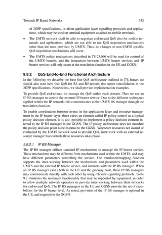 The UTRA Physical Layer Design                                                           111

4.3.6.2           Compressed Mode Power Control
The compressed mode, which has compressed frames containing transmission gaps,
uses the same transmit power control function outlined in the preceding section, but
with additional features aiming for fastest recovery of the signal-to-interference ratio
(SIR) close to the target SIR after each transmission gap. In this mode, compressed
frames may exist either in the uplink or the downlink or both. In the first case, the
DPDCH(s) and DPCCH uplink transmissions stop during the gaps. In the 2nd case, if
the gaps cause the absence of downlink TPC commands, the corresponding TPC_cmd
derived by the UE goes to zero.
A transmit power change of the uplink DPCCH compensates the variation in the total
pilot energy in both compressed and non-compressed frames in the uplink DPCCH due
the different number of pilot bits per slot. Thus, at the start of each slot the UE derives a
power offset DPILOT value. The compensation uses the value in the most recently trans-
mitted slot; DPILOT (in dB) follows:
D    3,/27
             =  ORJ  1      SLORW  SUHY
                                                1      SLORWFXUU
                                                                      