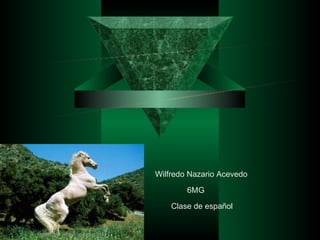 POEMARIO ELECTRÓNICO Los caballos y los perros son lo maximo Wilfredo Nazario Acevedo 6MG Clase de español 