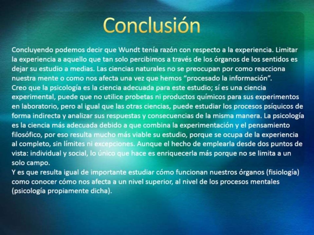 Wilhelm wundt y sus aportes a la psicologia