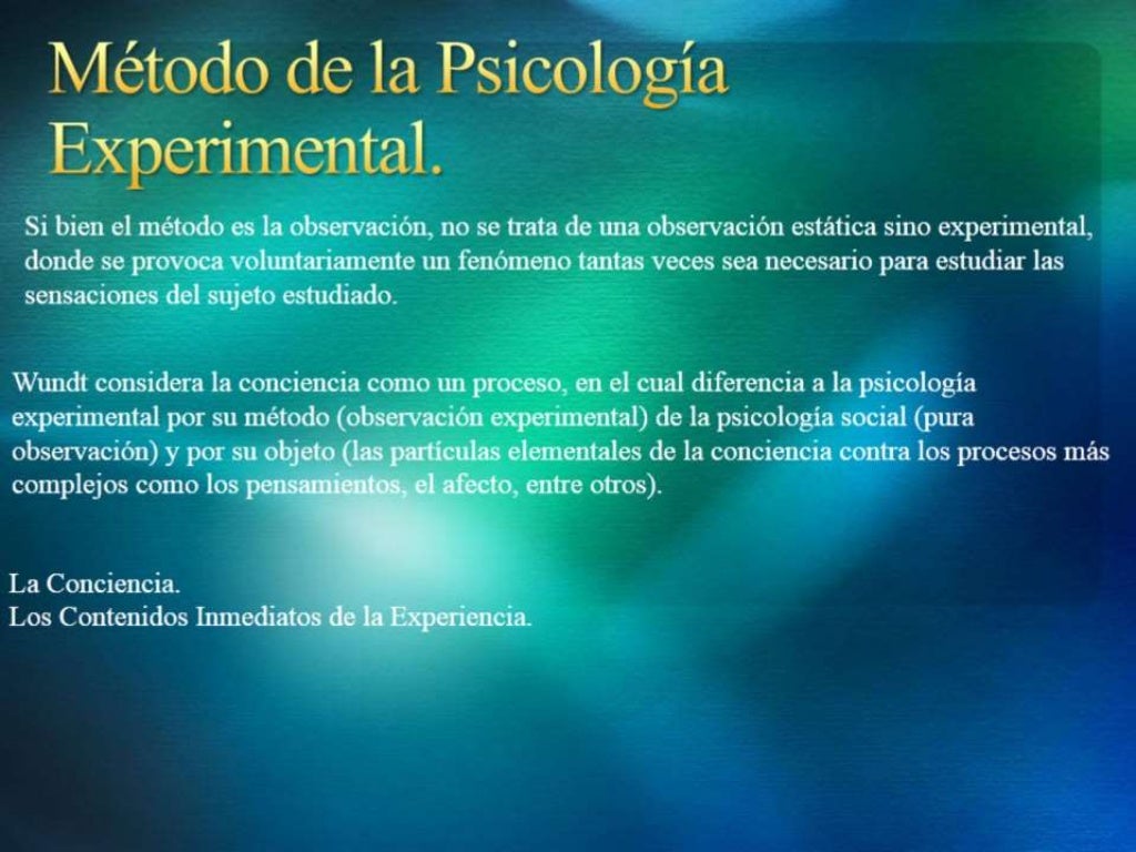 Wilhelm wundt y sus aportes a la psicologia