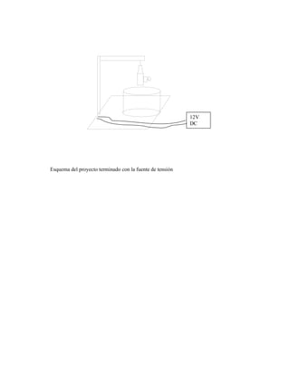 Esquema del proyecto terminado con la fuente de tensión
12V
DC
 