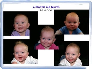 6 months old Quints All in one 