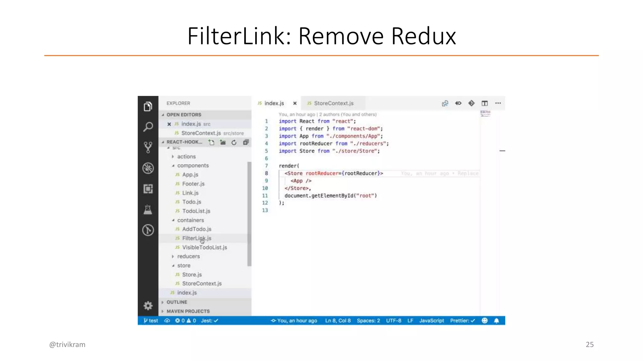 FilterLink: Remove Redux
@trivikram 25
 