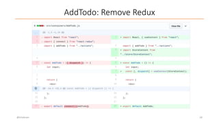 AddTodo: Remove Redux
@trivikram 24
 