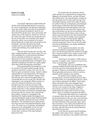 Willa Cather Paul S Case