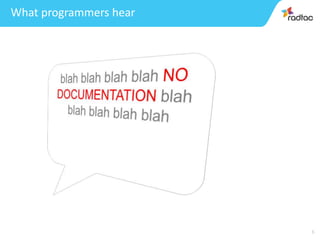 6
What programmers hear
 