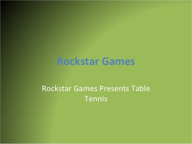 Rockstar Games Presents Table Tennis Download