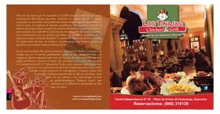 Otra de las tareas que ha asumido el CCMP, incluso como un reto, es la
         revaloración del idioma quechua; teniendo en cuenta que en la región
         Ayacucho se encuentra una población importante de quechuahablantes de
         todo el país. Al respecto el maestro manifiesta: “Es necesario rescatar el
         idioma quechua porque es parte de nuestra idiosincracia, ahí está latente el
         pensamiento, las costumbres, la forma de ver el mundo del hombre andino;
         una cosmovisión que no podría encontrar un paralelo o sustituto en el
         español, porque resultaría limitado”. Y continúa: “Nosotros hemos asumido
         el compromiso de que, en mejores circunstancias, lograremos colocar al
         quechua nuevamente como el idioma oficial”.

         Es un reto bastante alto para el maestro Manuelcha Prado, si tenemos en
         cuenta que en el mundo globalizado actual, la alta competitividad y la
         exigencia laboral apuntan más bien al manejo de otros idiomas como el                                  LAS TINAJAS
         inglés, el francés e incluso el chino. Sin embargo, como parte del esfuerzo
         y el compromiso del CC Manuelcha Prado, para alcanzar dicha meta, está
                    lograr un acercamiento con diversas instituciones de Lima y otras
                     ciudades con el propósito de contagiarles el mismo sueño. Por
                           lo pronto, continúa impartiendo el idioma quechua como
                                    parte de sus talleres y ha conformado el club
                                         de quechuahablantes “Baltazar Azpur”, que
                                          funciona en la Biblioteca del distrito de San                                                               Siguenos en:
                                         Luis, en Lima.
18
willaq




                                                            correo-e: cecump@gmail.com
                                                            web: www.manuelchaprado.pe    Portal Independencia N° 65 - Plaza de Armas de Huamanga, Ayacucho
                                                                                                       Reservaciones: (066) 310128
 