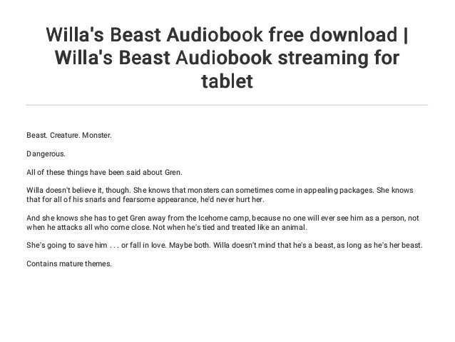 Willa S Beast Audiobook Free Download Willa S Beast Audiobook Strea