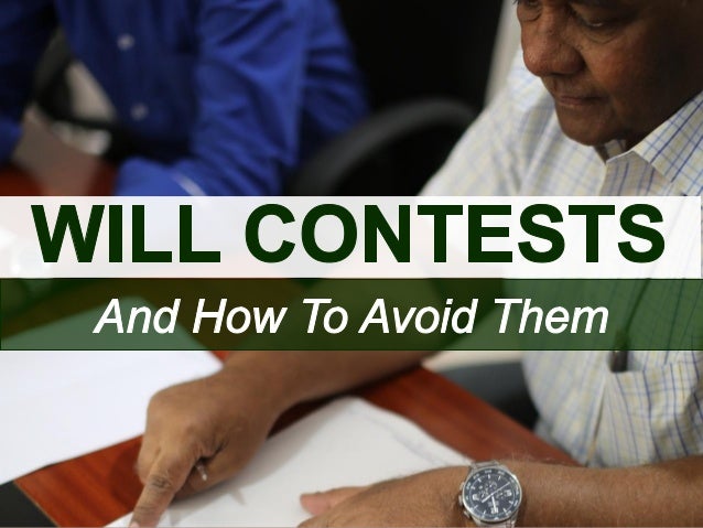 Will Contests And How To Avoid Them