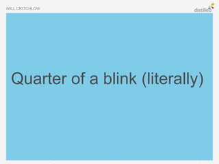 WILL CRITCHLOW




  Quarter of a blink (literally)
 