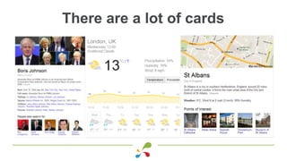 There are a lot of cards
 