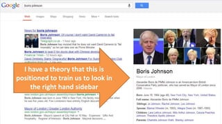 I have a theory that this is
positioned to train us to look in
the right hand sidebar
 