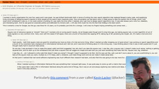 Particularly this comment from a user called Kevin Lacker (@lacker):
 
