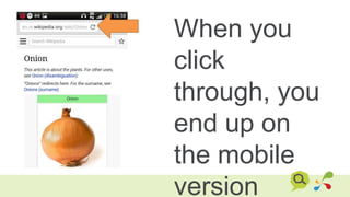 When you
click
through, you
end up on
the mobile
version
 