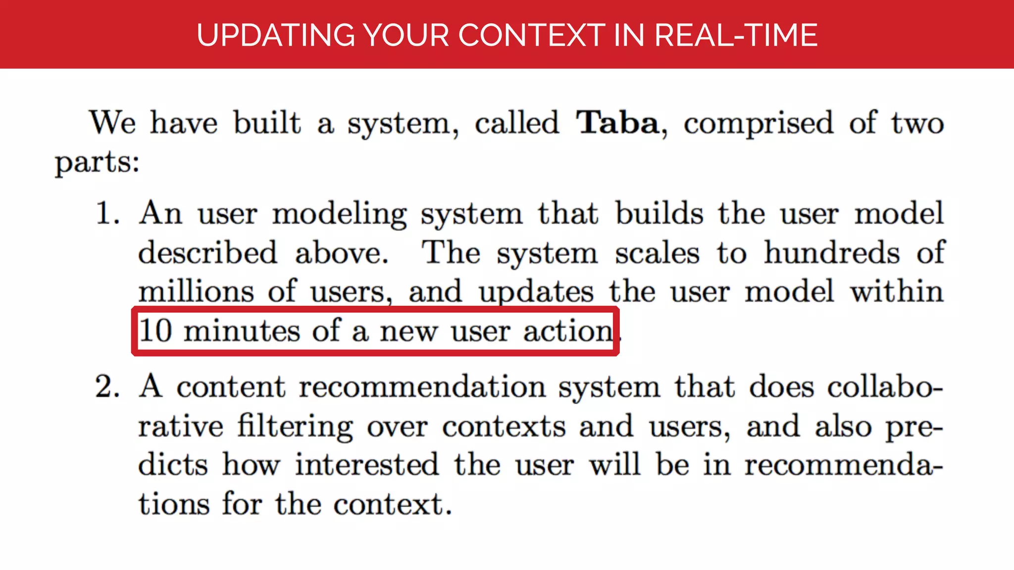 UPDATING YOUR CONTEXT IN REAL-TIME
 