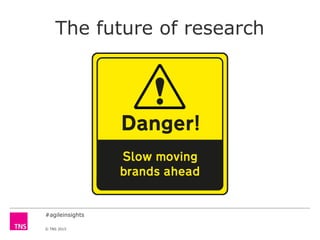 #agileinsights
© TNS 2015
The future of research
 