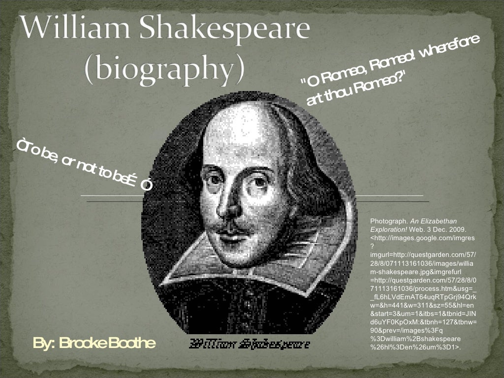 brief biography on william shakespeare
